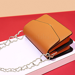 Zinc Alloy Curb Chain Bag Tape&nbsp;PALLOY-WH0079-10P-RS