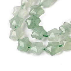 天然グリーンアベンチュリンスタービーズ連売り  7.5x8x4.5mm  穴：0.8mm  約54~56個/連  15.12''~15.20''（38.4~38.6センチメートル）&nbsp;G-Z080-A12