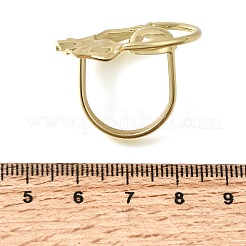 真鍮製指輪  ラウンド  18KGP本金メッキ  17mm&nbsp;KK-CBA0E55-09G