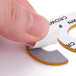 アクリル鏡ウォールステッカー  接着剤付き  数  ゴールド  NUM。6  48mm&nbsp;LS-DIY-WH0215-41A-6