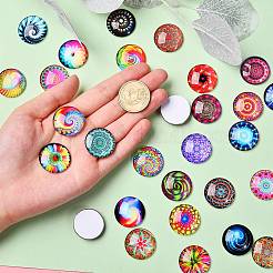 70Pcs Flatback Glass Cabochons for DIY Projects&nbsp;GGLA-SZ0001-33B