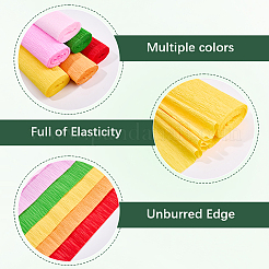6 Rolls 6 Colors Handmade Crepe Paper&nbsp;DIY-CP0012-89E