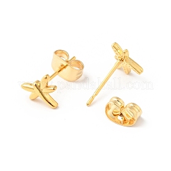 304 Stainless Steel Tiny Dragonfly Stud Earrings with 316 Stainless Steel Pins for Women&nbsp;EJEW-J043-02G