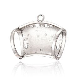 Tibetan Style Alloy Connector Rhinestone Settings&nbsp;PALLOY-P133-11AS