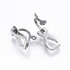 Tarnish Resistant 304 Stainless Steel Clip-on Earring Findings&nbsp;STAS-E437-36P