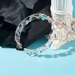 Synthetic Moonstone Beads Reiki Healing Cuff Bangle&nbsp;X1-BJEW-TA00023-05