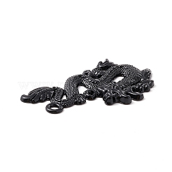 合金ペンダント  ドラゴン  電気泳動黒  48x35.5x2.5mm  穴：3mm&nbsp;LS-PALLOY-F281-24EB