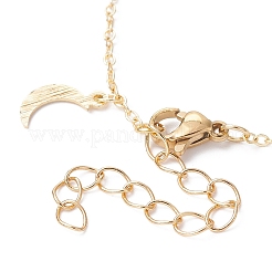スター＆ムーンの真鍮リンクチェーンブレスレット作り  ガラスの涙  カニカン  コネクタチャームに適合  カラフル  6-1/2インチ（16.4cm）&nbsp;AJEW-JB01150-33