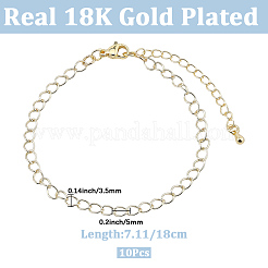 Brass Cable Chain Bracelets for Women&nbsp;BJEW-BM00008