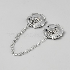 Alloy Rhinestone Hanging Chains Collar Clips&nbsp;AJEW-WH0657-75