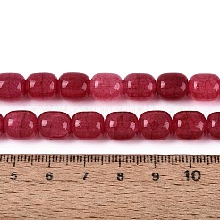 Baking Paint Crackle Glass Beads Strands&nbsp;DGLA-N019-01B-02