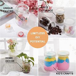ガラスボトル  プラスチックカバー付き  透明  5.6x7cm  容量：100ml（3.38液量オンス）  10個/箱&nbsp;CON-FH0001-17
