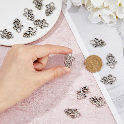 14Pcs Alloy Snap Lock Clasps Findings&nbsp;FIND-FH0008-37P