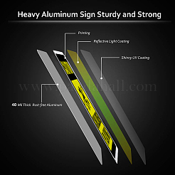 UV Protected & Waterproof Aluminum Warning Signs&nbsp;AJEW-GL0001-01A-01