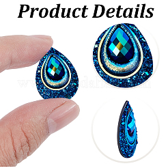 50Pcs Resin Cabochons&nbsp;CRES-GF0001-07