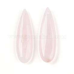 Natural Rose Quartz Pendants&nbsp;G-N348-02C