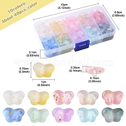 400Pcs 10 Colors Transparent Acrylic Beads&nbsp;OACR-FS0004-08