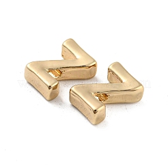金メッキ合金ビーズ  頭文字  文字.z  10x3mm  穴：1.8mm&nbsp;PALLOY-CJC0001-64KCG-Z