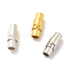 8セット2色の真鍮ロックチューブマグネット留め具  コラム  ミックスカラー  15x6mm  穴：4mm  4個/セット&nbsp;KK-FS0001-61