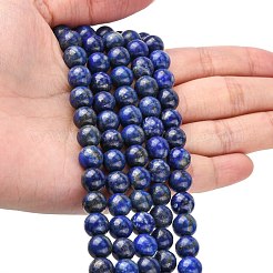 Natural Lapis Lazuli Beads Strands&nbsp;X-G-G099-8mm-7