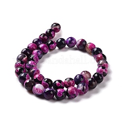 Natural Fire Crackle Agate Bead Strands&nbsp;G-K166-06F-10mm-01