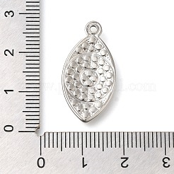 304ステンレススチールペンダントラインストーンセッティング  目  ステンレス鋼色  1mmのラインストーンに適する  26x13x2mm  穴：1.4mm&nbsp;STAS-I310-20P