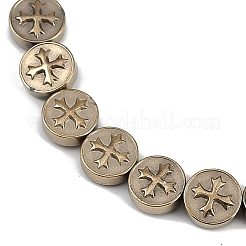 Electroplated Synthetic Non-magnetic Hematite Beads Strands&nbsp;G-K375-B02-08