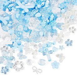 100G Transparent & Opaque Acrylic Beads&nbsp;TACR-TA0001-57D