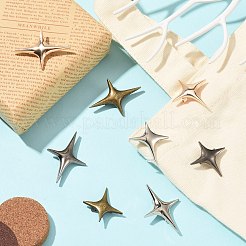 8個 8スタイル 亜鉛合金 ラペルピン バックパック 衣類用  スター  ミックスカラー  29.5~41x29.5~30mm  1個/スタイル&nbsp;JEWB-CJ0003-67