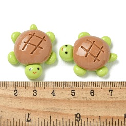 オペーク樹脂カボション  ジュエリー作りのための  カメ  ペルー  32x26x10.5mm&nbsp;RESI-M047-01G