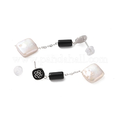 925 Sterling Silver Studs Earring&nbsp;EJEW-H002-32P