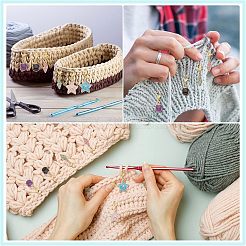 DIYジュエリー作り用エナメルチャームキット、ファインディングキット  ヒトデと貝殻合金のエナメルペンダントを含む  亜鉛合金の留め金  304ステンレススチール丸カン  ミックスカラー  チャーム: 12 個/セット&nbsp;DIY-NB0006-21