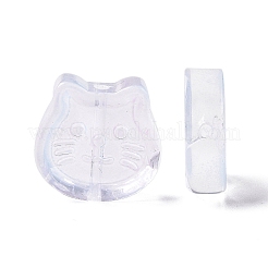 Transparent Spray Painted Glass Beads&nbsp;GLAA-I050-13J