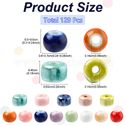 Handmade Porcelain Beads&nbsp;PORC-YW0001-72