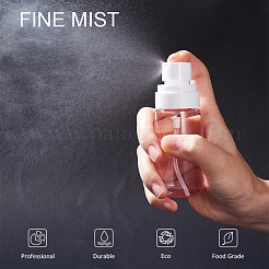 60ml透明petgプラスチックスプレーボトルセット  ミストポンプ噴霧器と蓋付き  ミックスカラー  11.4x4.1cm  容量：60ミリリットル  5個/セット&nbsp;MRMJ-BC0001-76