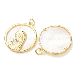 Religion Natural White Shell Pendants&nbsp;SH-CBAB4F6-01G