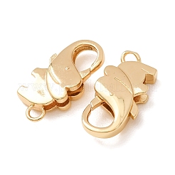 真鍮カニカン  象  18KGP本金メッキ  10.5x22.5x5.5mm  穴：2.5mm&nbsp;KK-CBACC01-03G