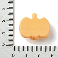 ハロウィーンテーマの不透明樹脂デコデンカボション  カボチャ  21x24x11mm&nbsp;LS-CRES-Q219-03D