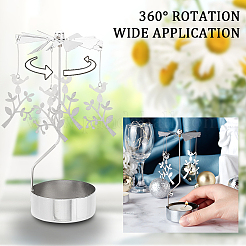 Stainless Steel Spinning Rotary Candle Holder Stand&nbsp;DIY-WH0304-976B