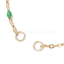 304 Stainless Steel Enamel Dapped Chain and Satellite Chain Bracelet Making&nbsp;AJEW-JB01562