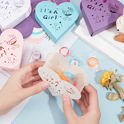 30色の紙製キャンディボックス5個  リボン付き  結婚式のブライダルシャワーのベビーシャワーの誕生日パーティーの装飾のため  ハート  ミックスカラー  9.5x9.5x3cm  6個/カラー&nbsp;CON-PH0002-32