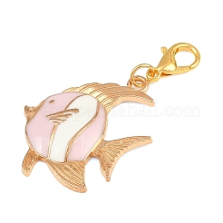 24Pcs 12 Styles Pink Color Theme Mixed Shapes Alloy Enamel Pendant Decorations&nbsp;HJEW-PH02311