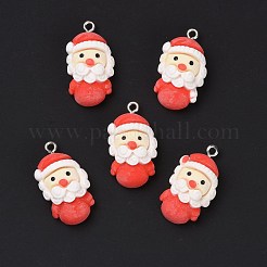 Christmas Opaque Resin Pendants&nbsp;RESI-G028-04P