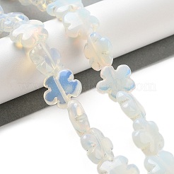 オパールビーズ連売り  花  16x16x6mm  穴：1.4mm  約25個/連  14.57~14.96インチ（37~38cm）&nbsp;G-F769-E01-01