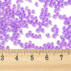 Electroplate Transparent Glass Seed Beads&nbsp;SEED-S042-16A-03