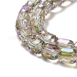 Electroplate Glass Beads Strands&nbsp;EGLA-D030-19P