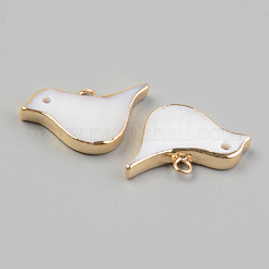 Electroplate Natural Freshwater Shell Pendants&nbsp;X-SHEL-T017-05