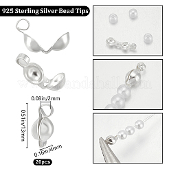 スターリングシルバーのボールチープ20個925個  銀  13x4mm  穴：2mm&nbsp;STER-BBC0007-85