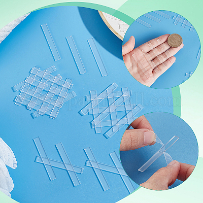 200Pcs Transparent Acrylic Sheets&nbsp;FIND-GA0007-20A-1