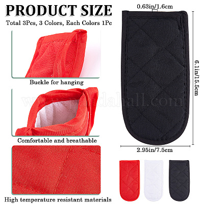 Polyester Resistant Pot Holder Sleeve Set&nbsp;AJEW-CP0008-62A-1
